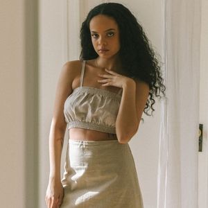 Harly Jae Poesie Crop Top in Taupe